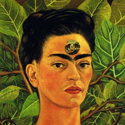Frida-Kahlo-auto portrait peinture le 3 ème oeil-Atlaneastro