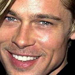 Sagittaire Brad Pitt jeune portrait souriant-Atlaneastro