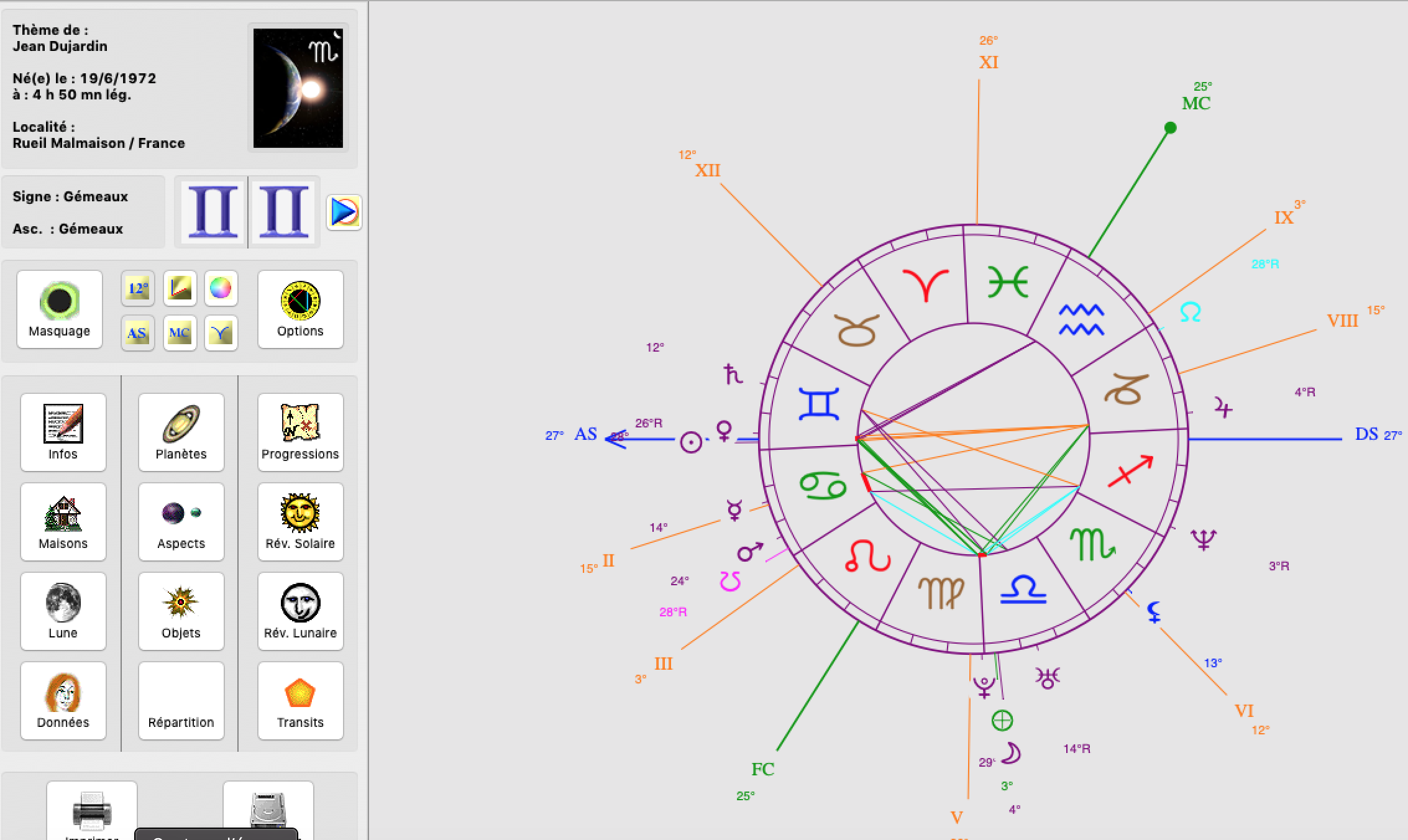 Jean Dujardin thème Astrologique charisme Part.2 -Atlaneatro