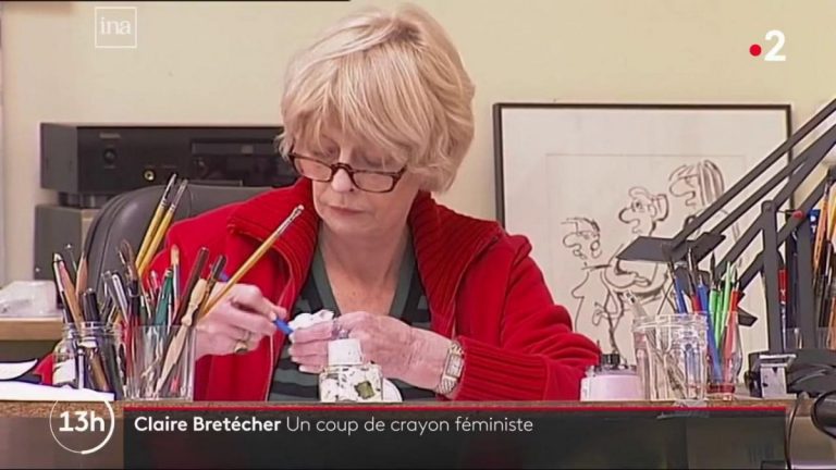 Claire Brétécher vêtue de rouge Part.1-Atlaneastro