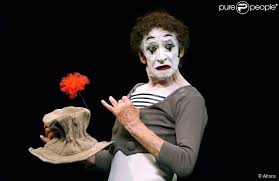 Marcel Marceau photo chapeau et fleur rouge Part.2-Atlaneastro