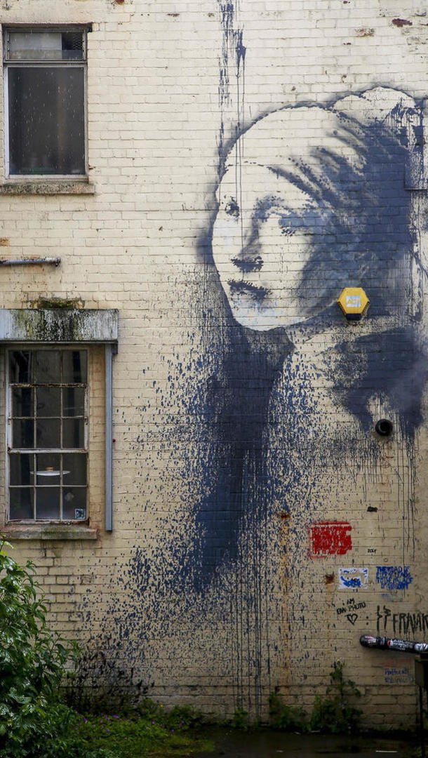 Banksy la jeune fille à la perle Part.1-Atlaneastro