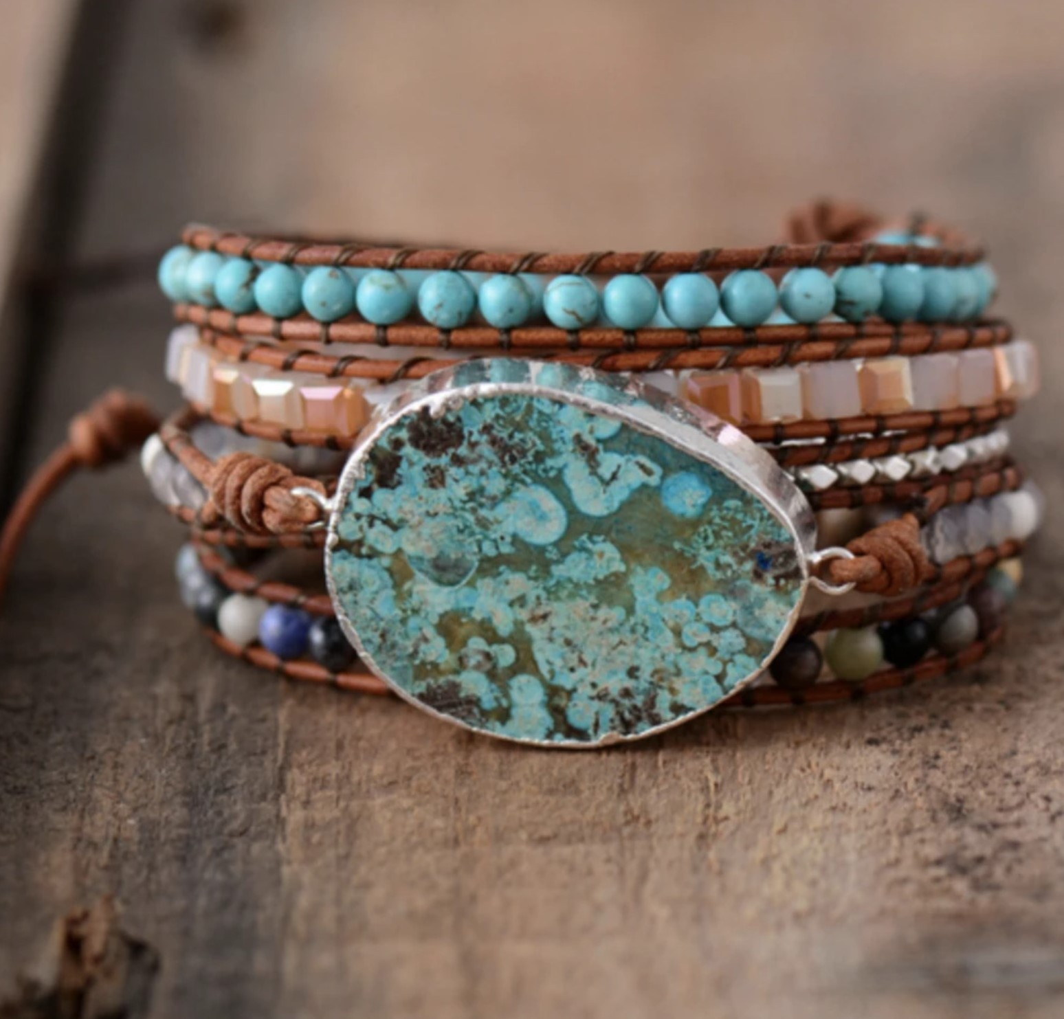 Chantal Gavriel bracelet avec turquoise Part.1-Atlaneastro
