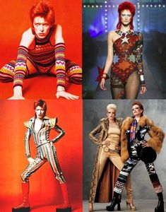 David Bowie 4 photos de costumes scénique Part.1-Atlaneastro