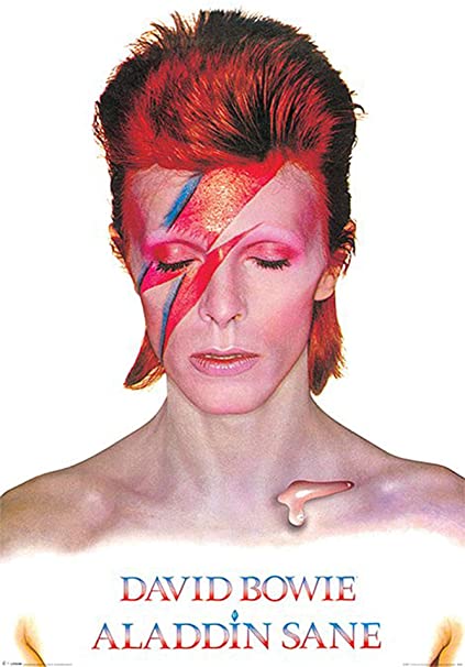 David Bowie maquillage éclair sur le visage Part.1-Atlaneastro
