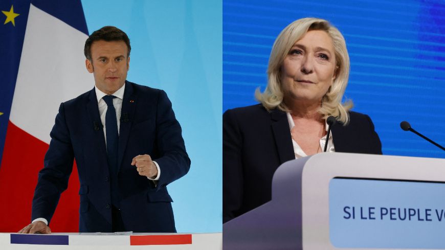 télection présidentielle Macron poing fermé Le Pen sérieuse-ATlaneastro