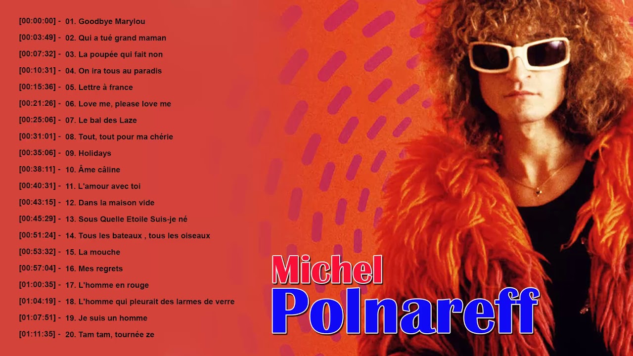 Michel Polnareff à côté de sa longue liste de tubes Part.1-Atlaneastro