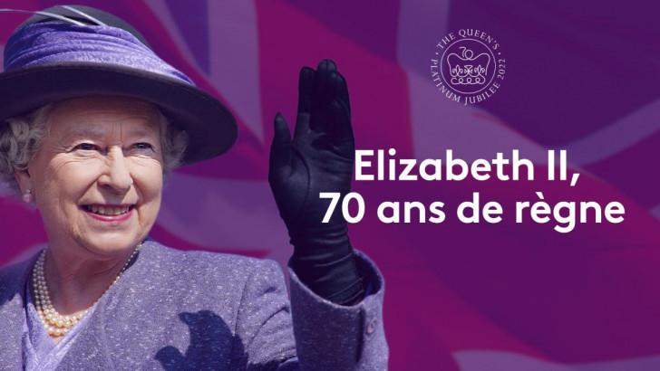 la reine Elisabeth fête son jubilé de platine fond et couleur violette Part.2-Atlaneastro